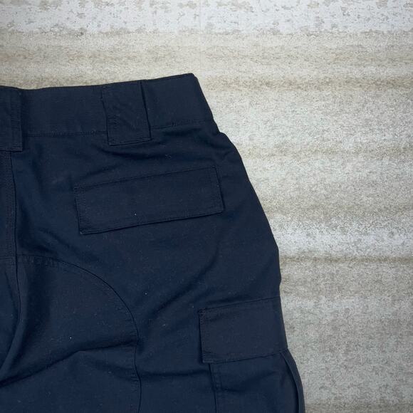 Vintage 5.11 Tactical Pants Navy Blue Baggy Fit Cargos Military Double Knees 90s - Picture 3 of 4